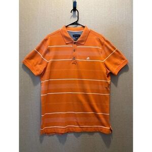 Banana Republic Polo Men's XL Orange Striped